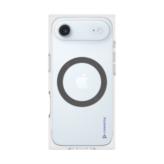 Premium Square Case with MagSafe［ Original - CASEPLAY Logo - Purple/B ］