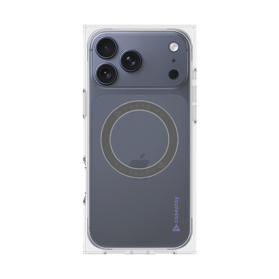 Premium Square Case with MagSafe［ Original - CASEPLAY Logo - Purple/B ］