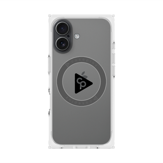 Premium Square Case with MagSafe［ Original - CASEPLAY Logo - Black/C ］