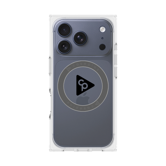 Premium Square Case with MagSafe［ Original - CASEPLAY Logo - Black/C ］