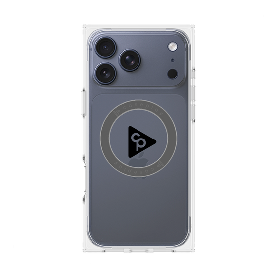 Premium Square Case with MagSafe［ Original - CASEPLAY Logo - Black/C ］