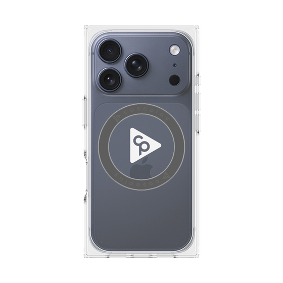 Premium Square Case with MagSafe［ Original - CASEPLAY Logo - White/C ］