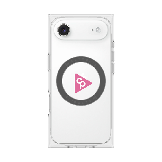 Premium Square Case with MagSafe［ Original - CASEPLAY Logo - Pink/C ］