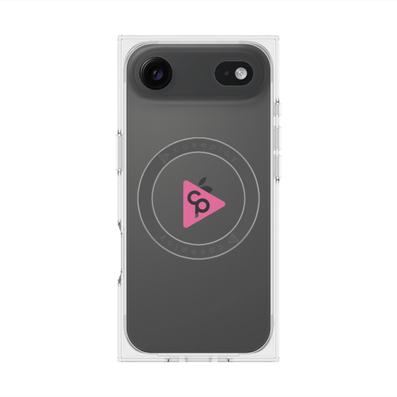 Premium Square Case with MagSafe［ Original - CASEPLAY Logo - Pink/C ］