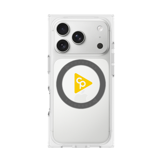 Premium Square Case with MagSafe［ Original - CASEPLAY Logo - Yellow/C ］