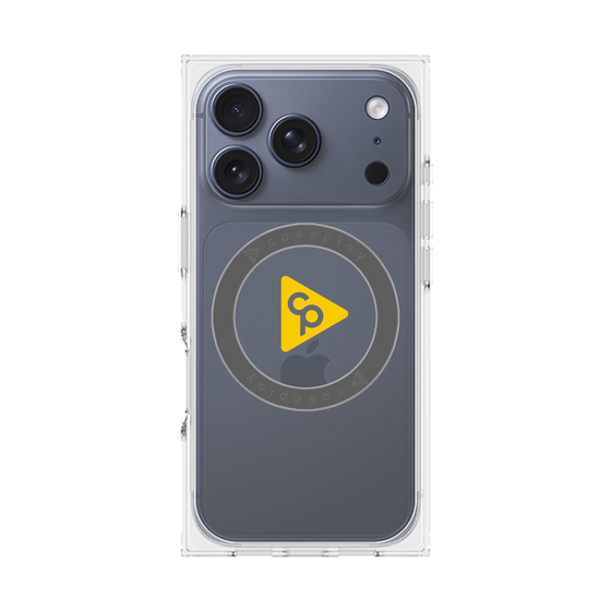 Premium Square Case with MagSafe［ Original - CASEPLAY Logo - Yellow/C ］