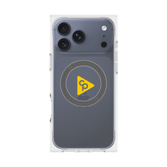 Premium Square Case with MagSafe［ Original - CASEPLAY Logo - Yellow/C ］