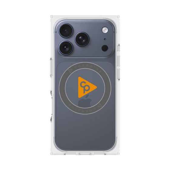 Premium Square Case with MagSafe［ Original - CASEPLAY Logo - Orange/C ］