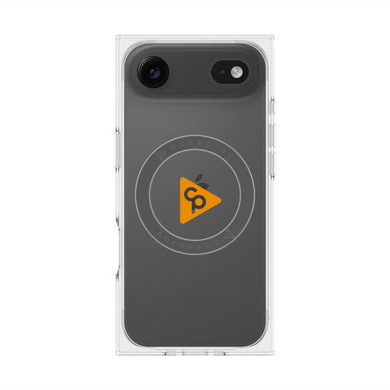 Premium Square Case with MagSafe［ Original - CASEPLAY Logo - Orange/C ］