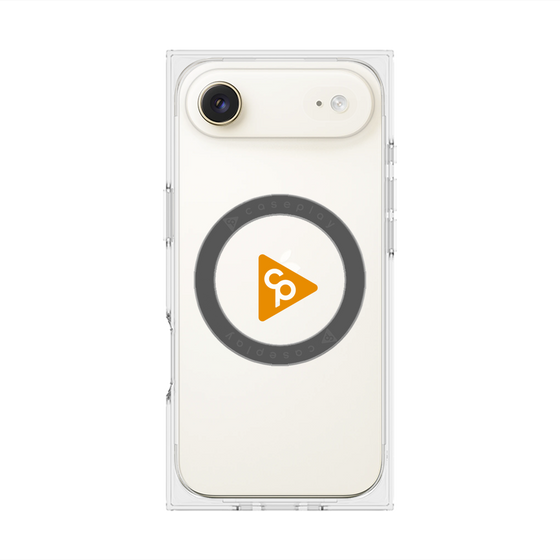 Premium Square Case with MagSafe［ Original - CASEPLAY Logo - Orange/C ］