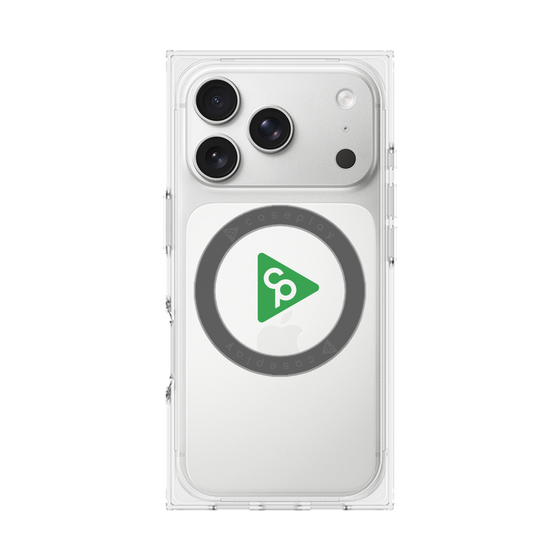 Premium Square Case with MagSafe［ Original - CASEPLAY Logo - Green/C ］