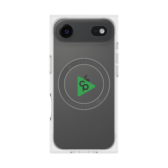 Premium Square Case with MagSafe［ Original - CASEPLAY Logo - Green/C ］