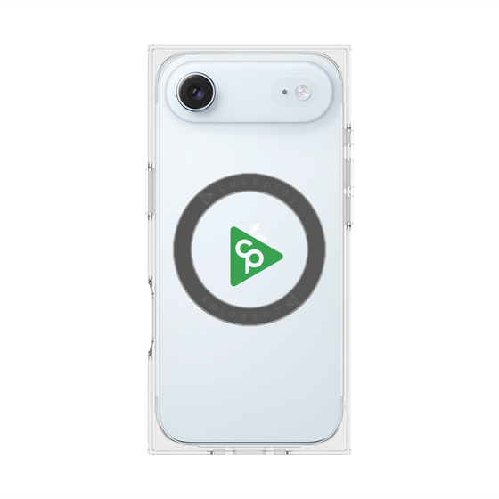 Premium Square Case with MagSafe［ Original - CASEPLAY Logo - Green/C ］