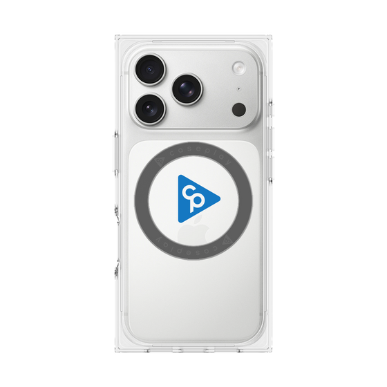 Premium Square Case with MagSafe［ Original - CASEPLAY Logo - Blue/C ］