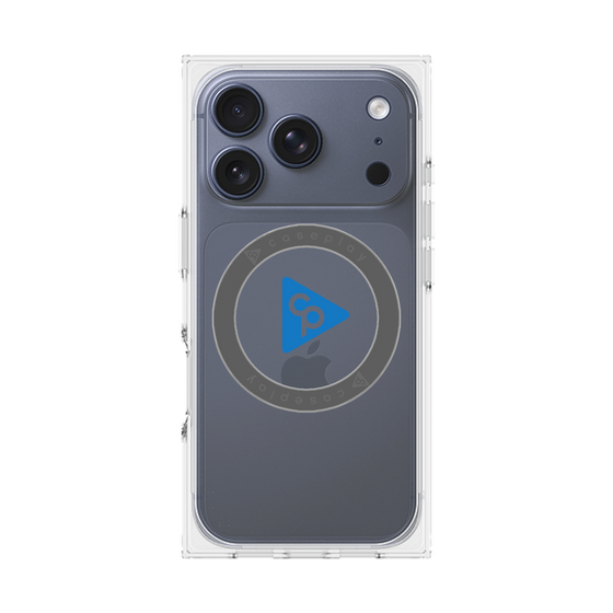 Premium Square Case with MagSafe［ Original - CASEPLAY Logo - Blue/C ］