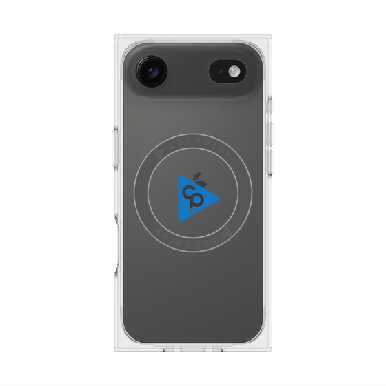 Premium Square Case with MagSafe［ Original - CASEPLAY Logo - Blue/C ］