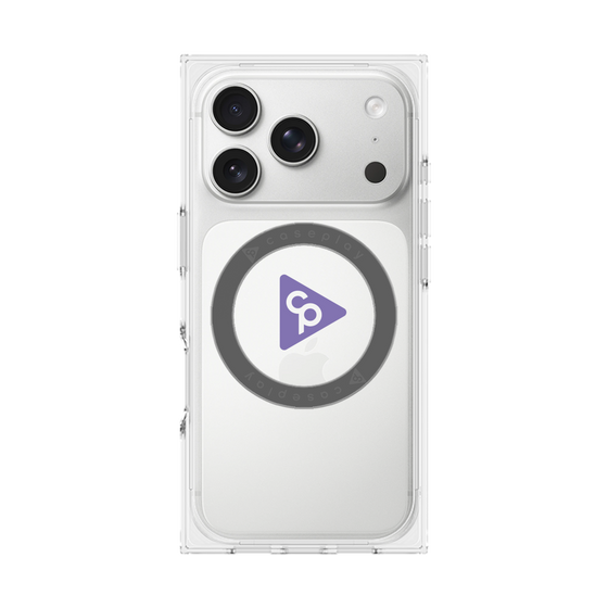 Premium Square Case with MagSafe［ Original - CASEPLAY Logo - Purple/C ］