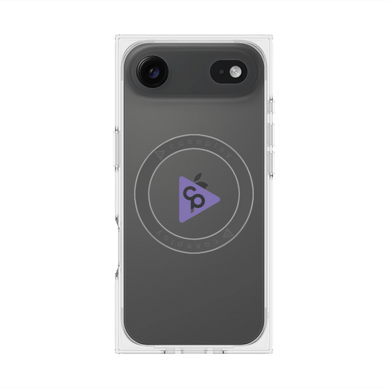 Premium Square Case with MagSafe［ Original - CASEPLAY Logo - Purple/C ］