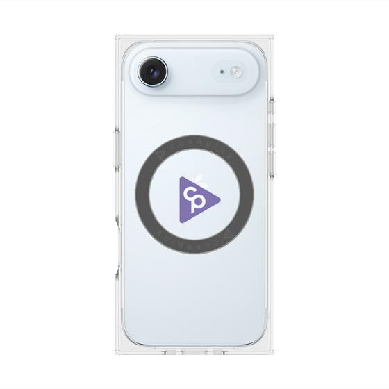 Premium Square Case with MagSafe［ Original - CASEPLAY Logo - Purple/C ］