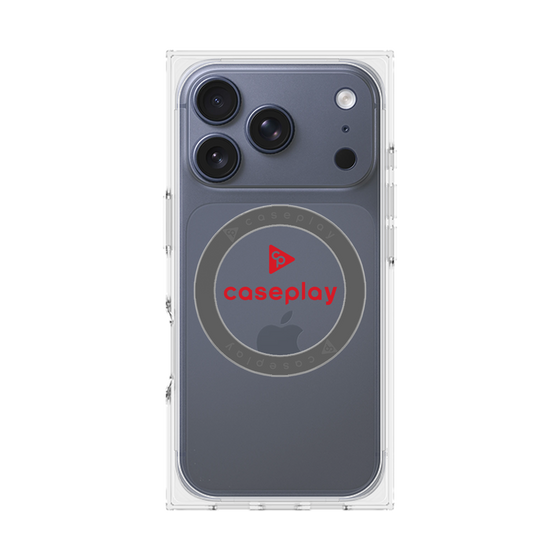 Premium Square Case with MagSafe［ Original - CASEPLAY Logo - Red/D ］