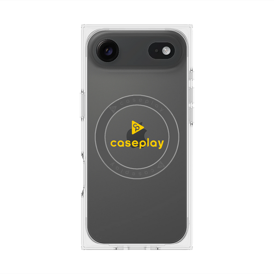 Premium Square Case with MagSafe［ Original - CASEPLAY Logo - Yellow/D ］