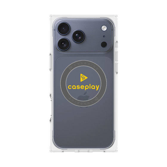 Premium Square Case with MagSafe［ Original - CASEPLAY Logo - Yellow/D ］