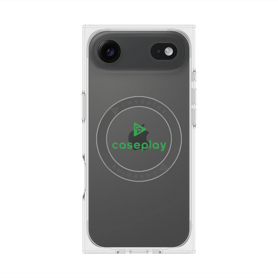 Premium Square Case with MagSafe［ Original - CASEPLAY Logo - Green/D ］