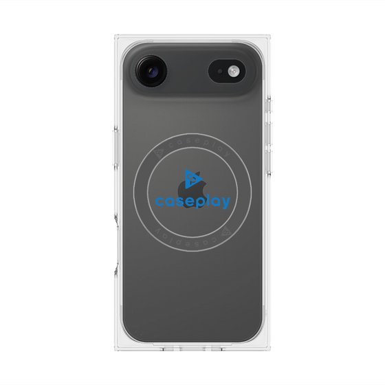 Premium Square Case with MagSafe［ Original - CASEPLAY Logo - Blue/D ］