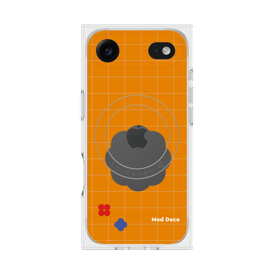 Premium Square Case with MagSafe［ Mod Deco - Original - Retro Orange ］