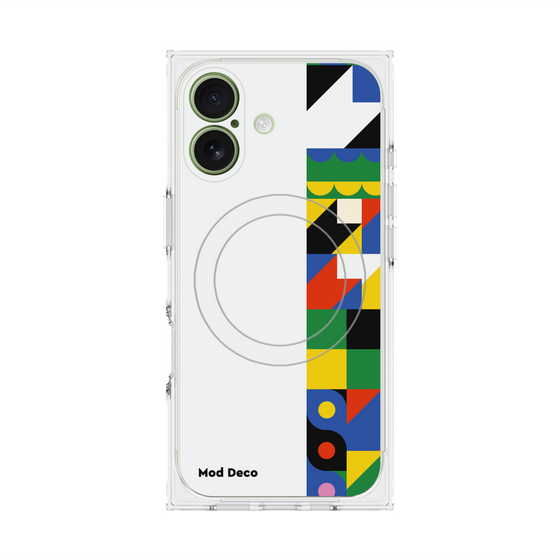 Premium Square Case with MagSafe［ Mod Deco - Original - Geometric pattern/B ］