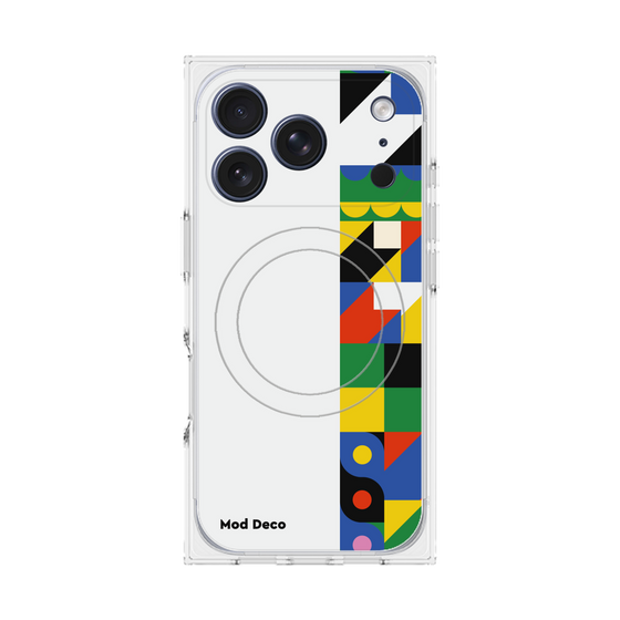 Premium Square Case with MagSafe［ Mod Deco - Original - Geometric pattern/B ］