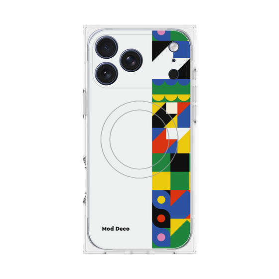 Premium Square Case with MagSafe［ Mod Deco - Original - Geometric pattern/B ］