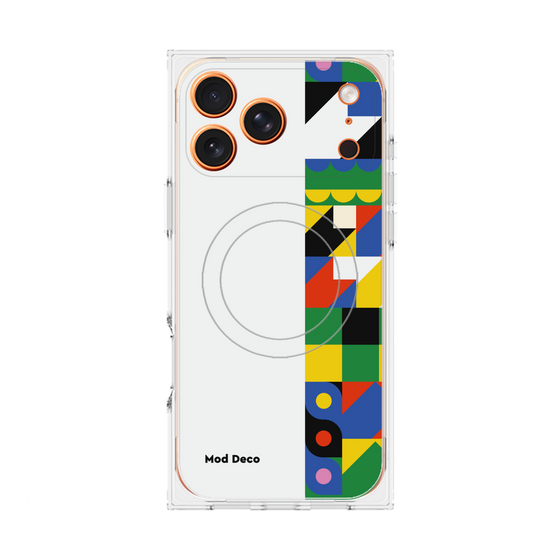 Premium Square Case with MagSafe［ Mod Deco - Original - Geometric pattern/B ］