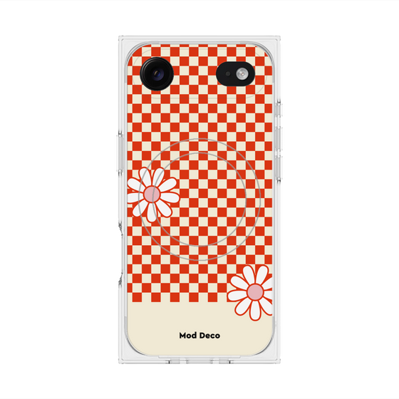 Premium Square Case with MagSafe［ Mod Deco - Original - Retro Flower ］