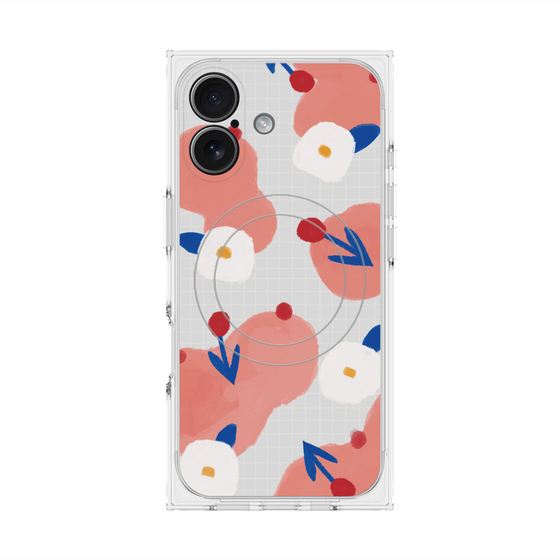 Premium Square Case with MagSafe［ Mod Deco - Original - Flower/C ］