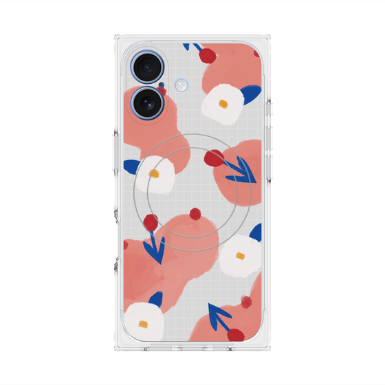 Premium Square Case with MagSafe［ Mod Deco - Original - Flower/C ］