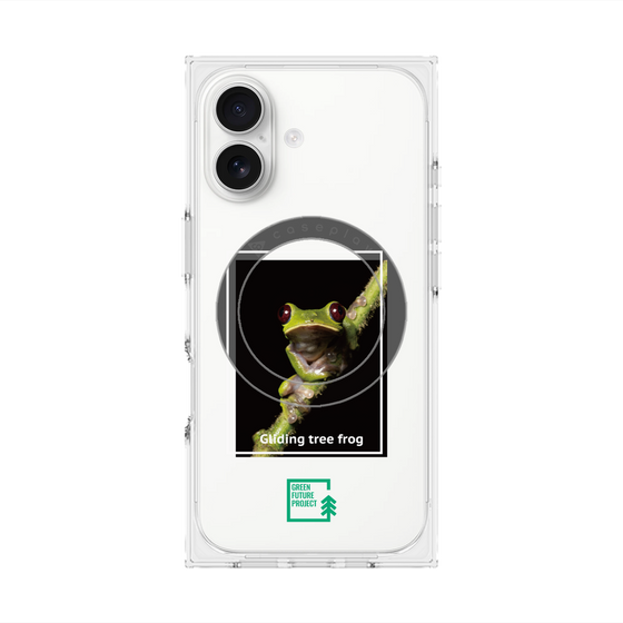 Premium Square Case with MagSafe［ Green Future Project - Gliding tree frog ］