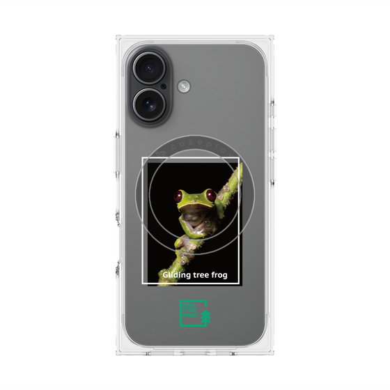 Premium Square Case with MagSafe［ Green Future Project - Gliding tree frog ］