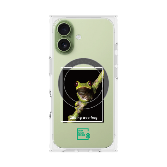 Premium Square Case with MagSafe［ Green Future Project - Gliding tree frog ］