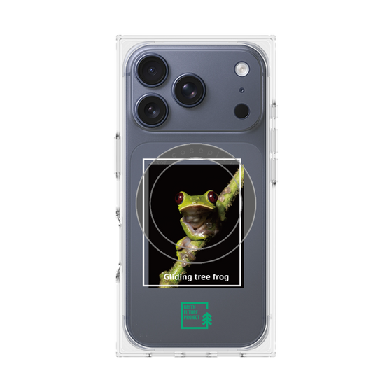 Premium Square Case with MagSafe［ Green Future Project - Gliding tree frog ］