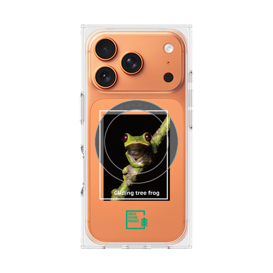 Premium Square Case with MagSafe［ Green Future Project - Gliding tree frog ］