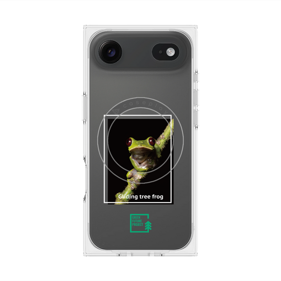 Premium Square Case with MagSafe［ Green Future Project - Gliding tree frog ］