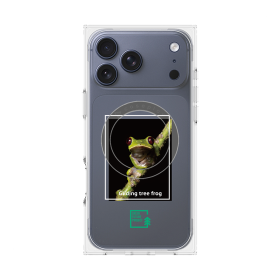 Premium Square Case with MagSafe［ Green Future Project - Gliding tree frog ］