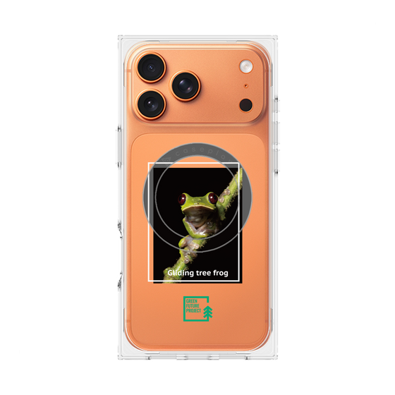 Premium Square Case with MagSafe［ Green Future Project - Gliding tree frog ］
