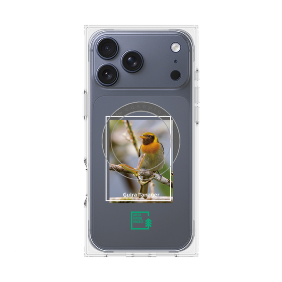 Premium Square Case with MagSafe［ Green Future Project - Guira Tanager ］