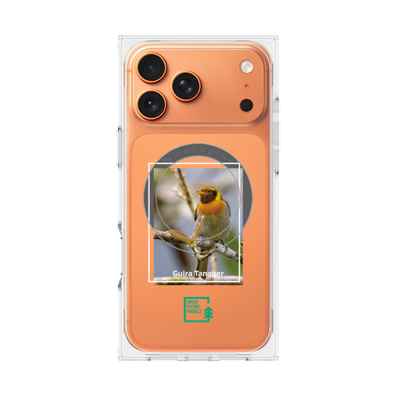 Premium Square Case with MagSafe［ Green Future Project - Guira Tanager ］