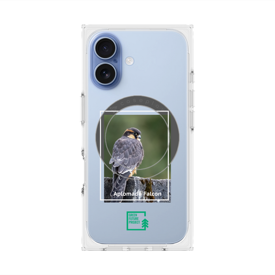 Premium Square Case with MagSafe［ Green Future Project - Aplomado Falcon ］