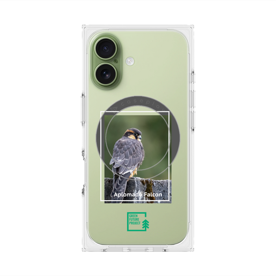 Premium Square Case with MagSafe［ Green Future Project - Aplomado Falcon ］