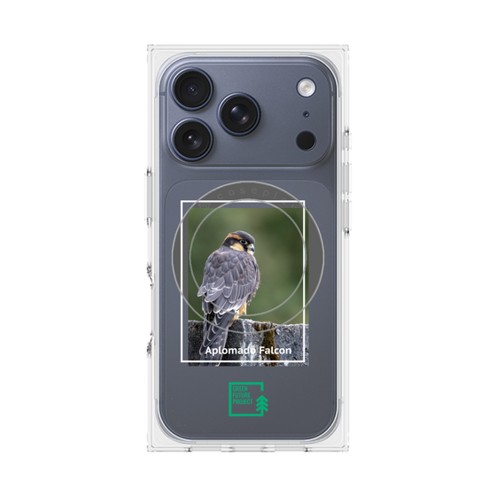 Premium Square Case with MagSafe［ Green Future Project - Aplomado Falcon ］