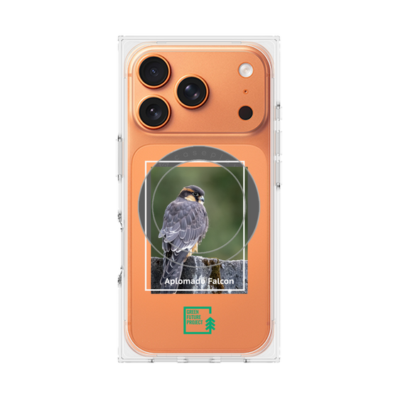 Premium Square Case with MagSafe［ Green Future Project - Aplomado Falcon ］